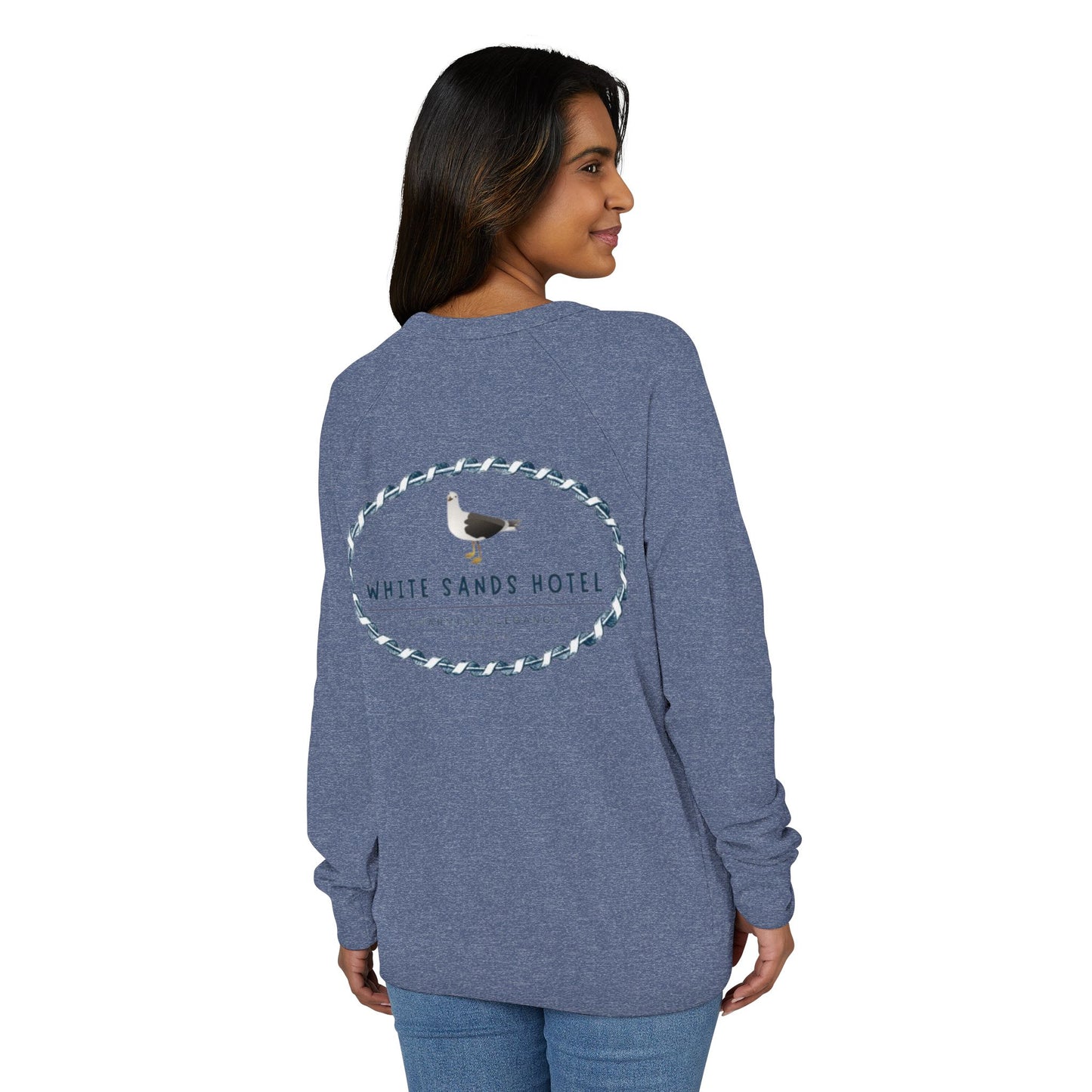 White Sands Hotel Unisex French Terry Raglan Crewneck