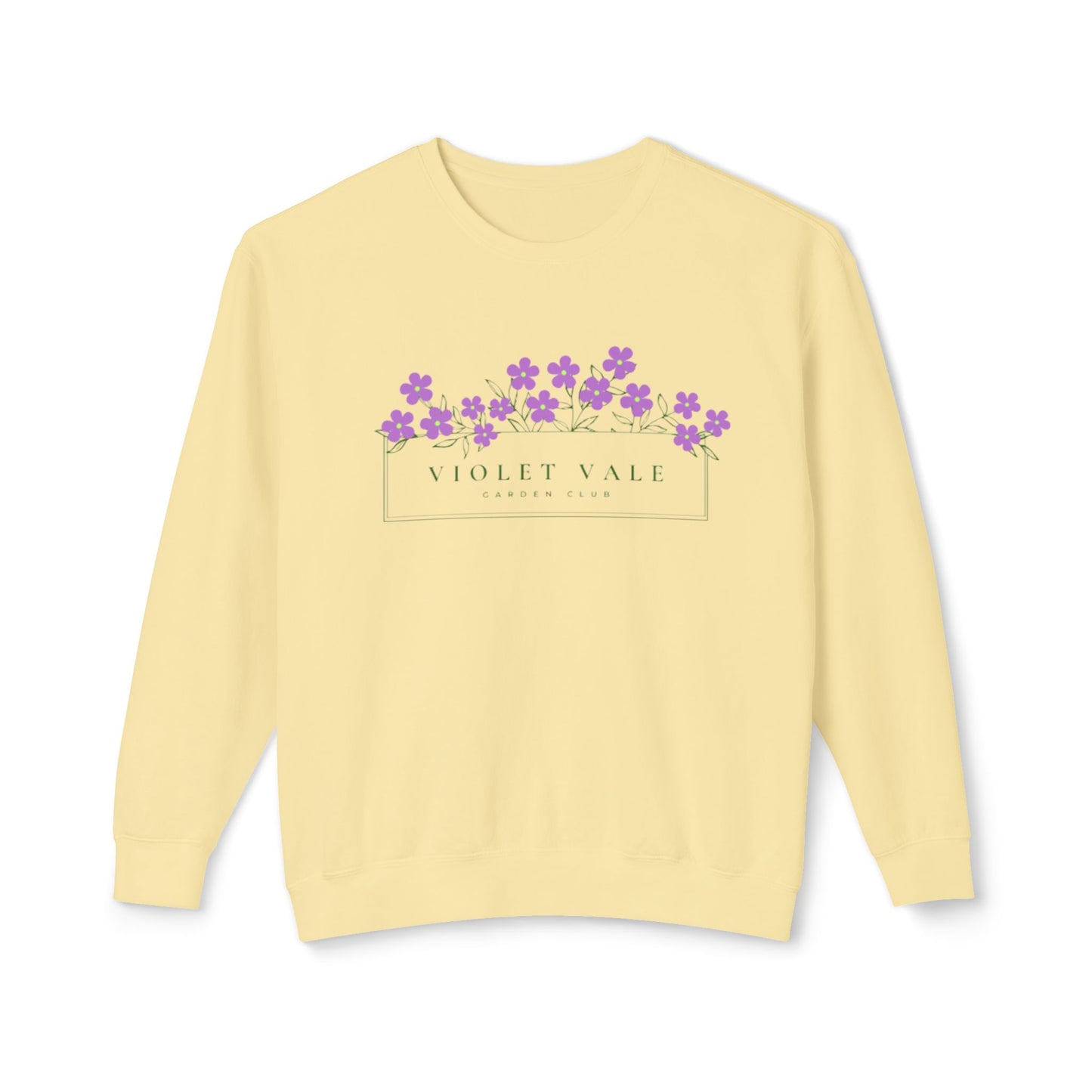 Violet Vale Unisex Lightweight Crewneck Sweatshirt